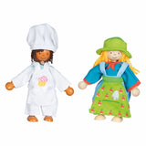 Goki fleksible dukker fynja fabio, 6 outfits
