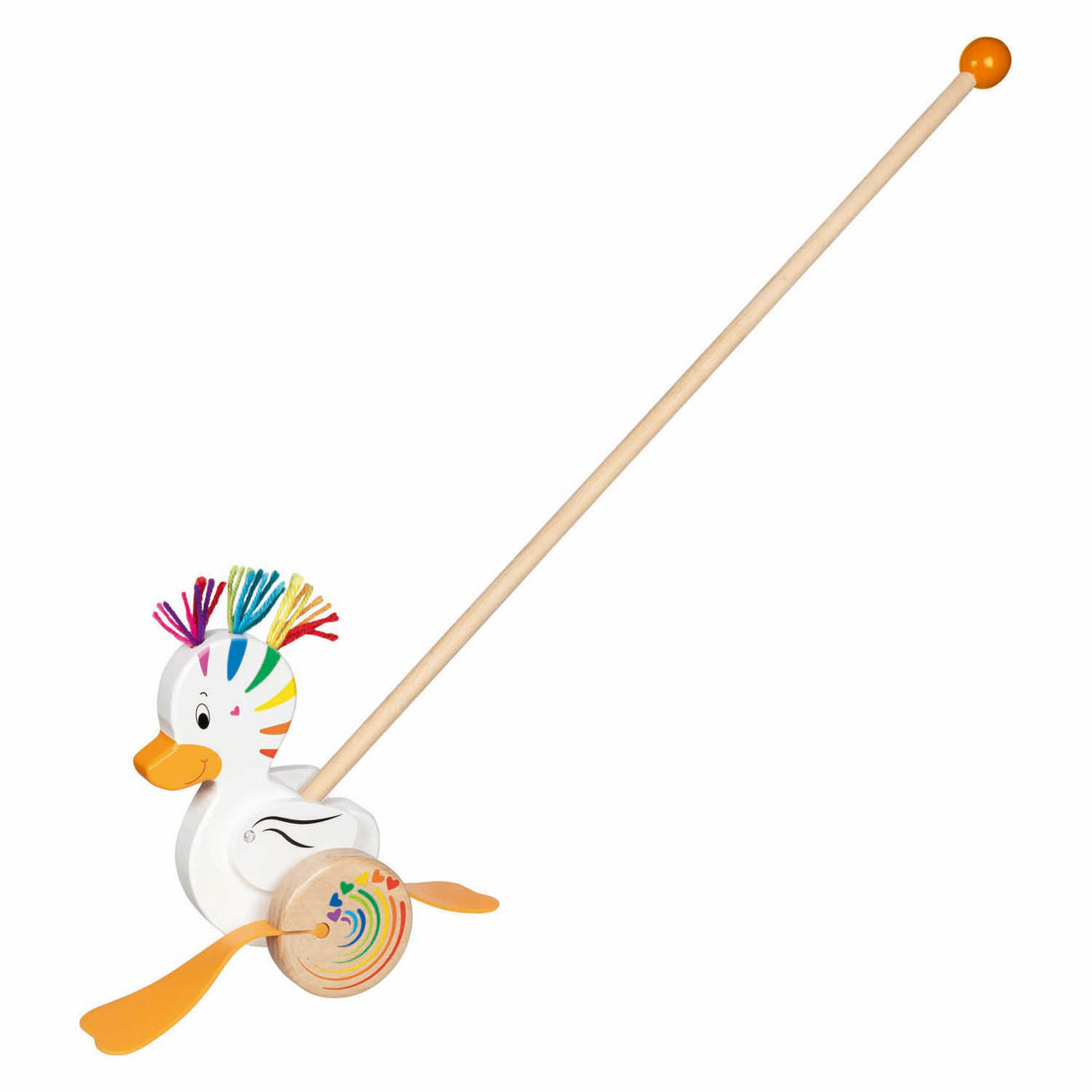 Goki træ push animal duck lou
