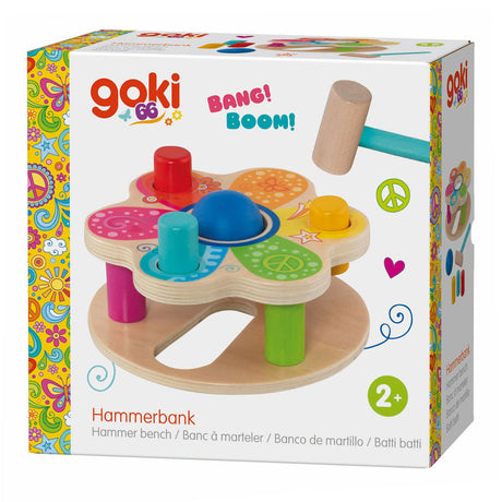 Goki hammer bænk i træ
