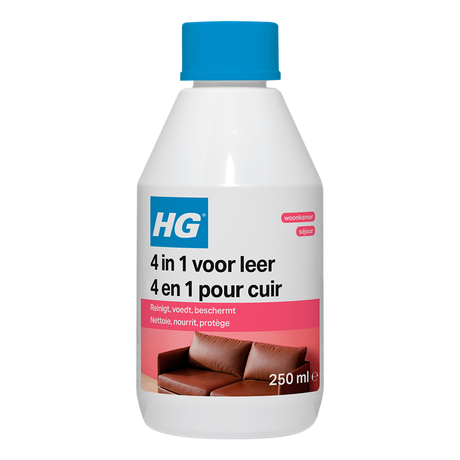 Hg 4 i 1 til læder | renser, nærer, beskytter og vedligeholder læder 250ml