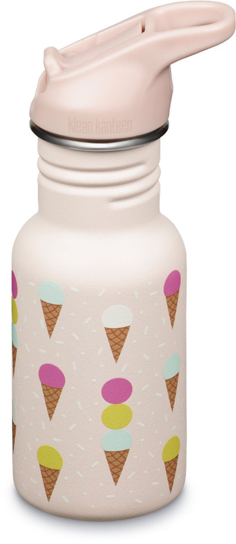 Klean kanteen kids klassisk drikkeflaske - 355ml - is - spildbestandig - BPA-fri - med flipsport låg