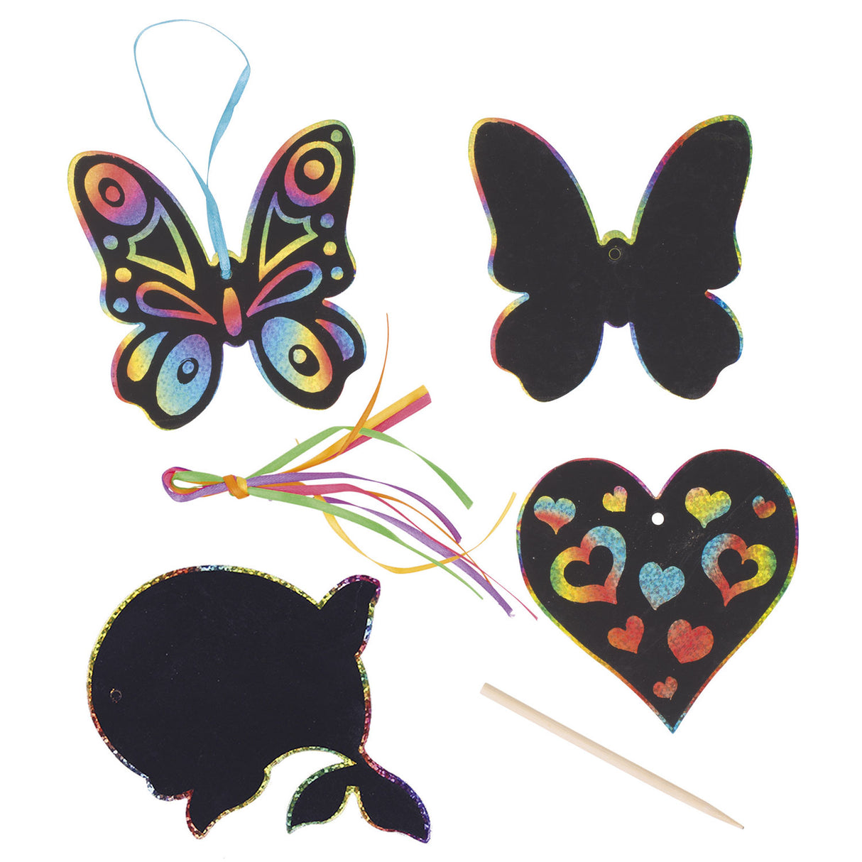 Goki Scratch Hangers Rainbow, 6 ..