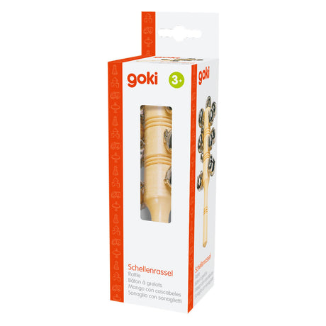 Goki Wooden Instrument Bell Stick med 13 opkald