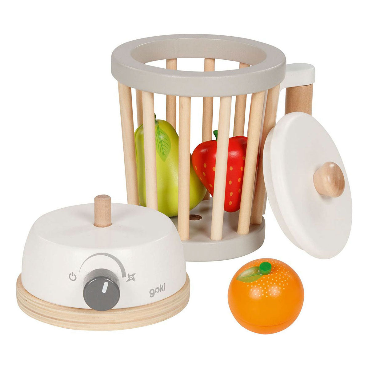 Goki træblender med frugt, 7dlg.