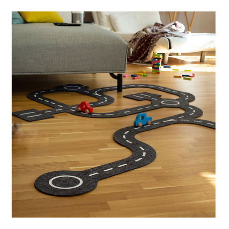 Goki Play Rug Traffic Roads med 2 biler, 30dlg.