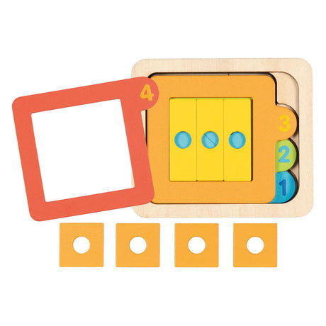 Goki Wood Layer Puzzle Forms and Numbers, 15 ..