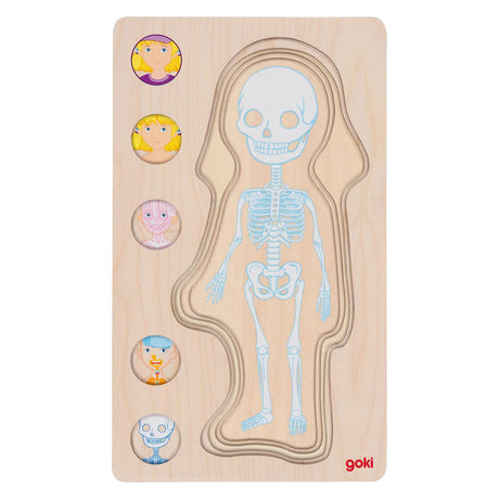 Goki Wood Layer Puzzle Human Body Girl, 29 ..