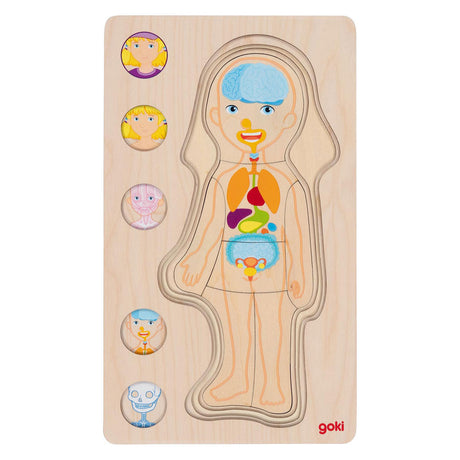 Goki Wood Layer Puzzle Human Body Girl, 29 ..
