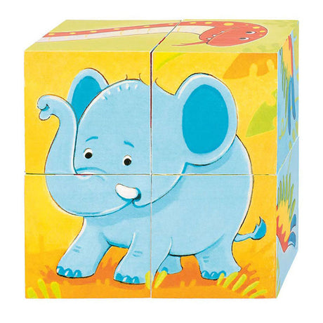 Goki Wood Block Puzzle Wild Animals, 4 ..