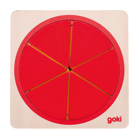 Goki puslespil cirkel. 21 stk. 12x12x2,1 cm.4+