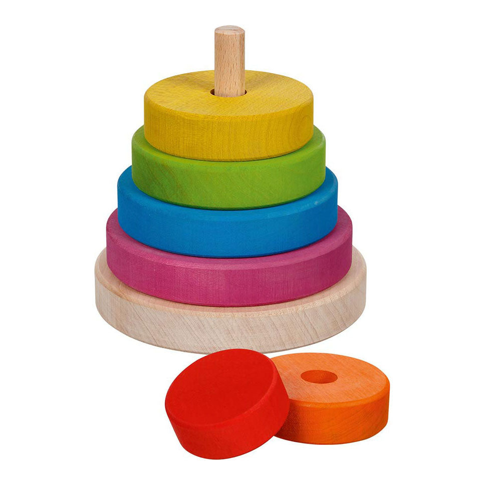 Goki Wooden Stacking Tower, 7dlg.
