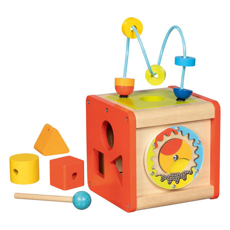 Goki Wood Activity Kubus Beatbox og Motorics Piral