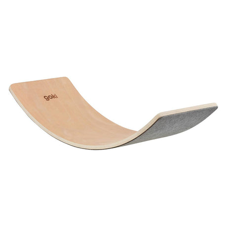 Goki Wood Balance Board Wave med filt, 82 cm
