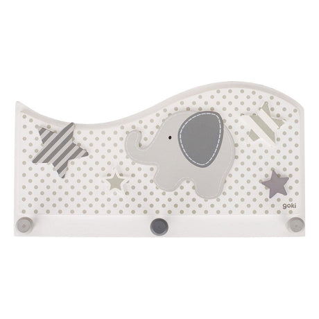 Goki Wood Coat Rack Elephant and Stars