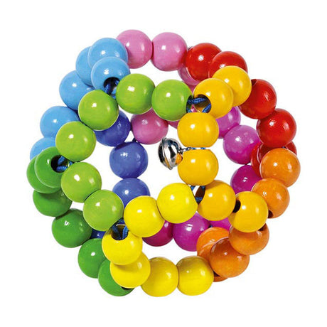 Goki touch-ring elastisk regnbuebold. 8 cm.