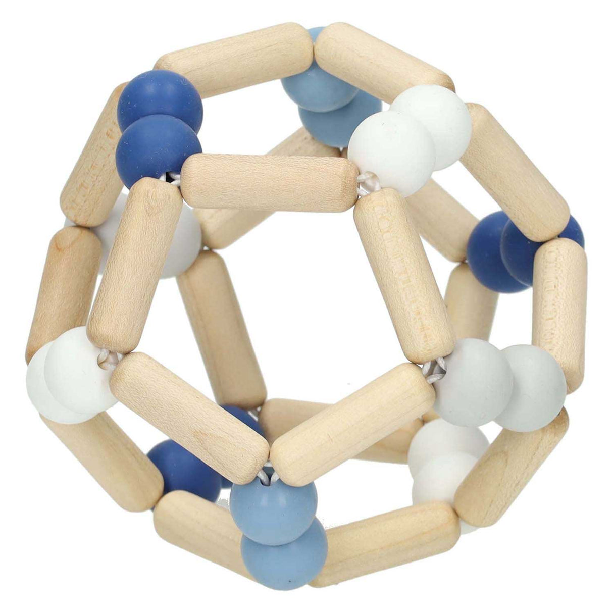 Goki Wood Gripping Elastic Ball Blue