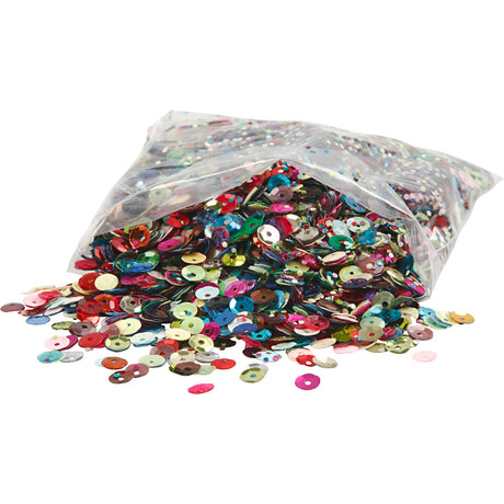 Kreativ virksomhed https: www.cchobby.nl pailletter-runde-størrelse-6-mm-100-gr-1-doos