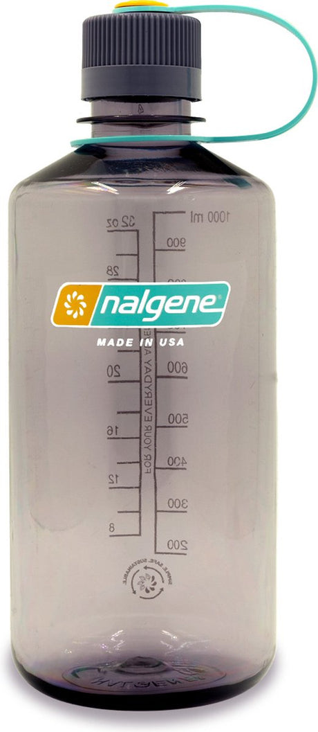 Nalgene - flaske med smal mund - drikkedunk - vandflaske - lækagesikker - 500 ml - bpa fri - sustain - aubergine