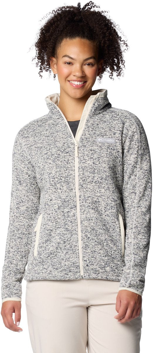 Columbia sweater weather™ fuld lynlås ii udendørs sweater til kvinder - kridtlyng