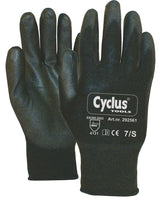 Cycplus arbejdshandsker pu-flex l (9) sort