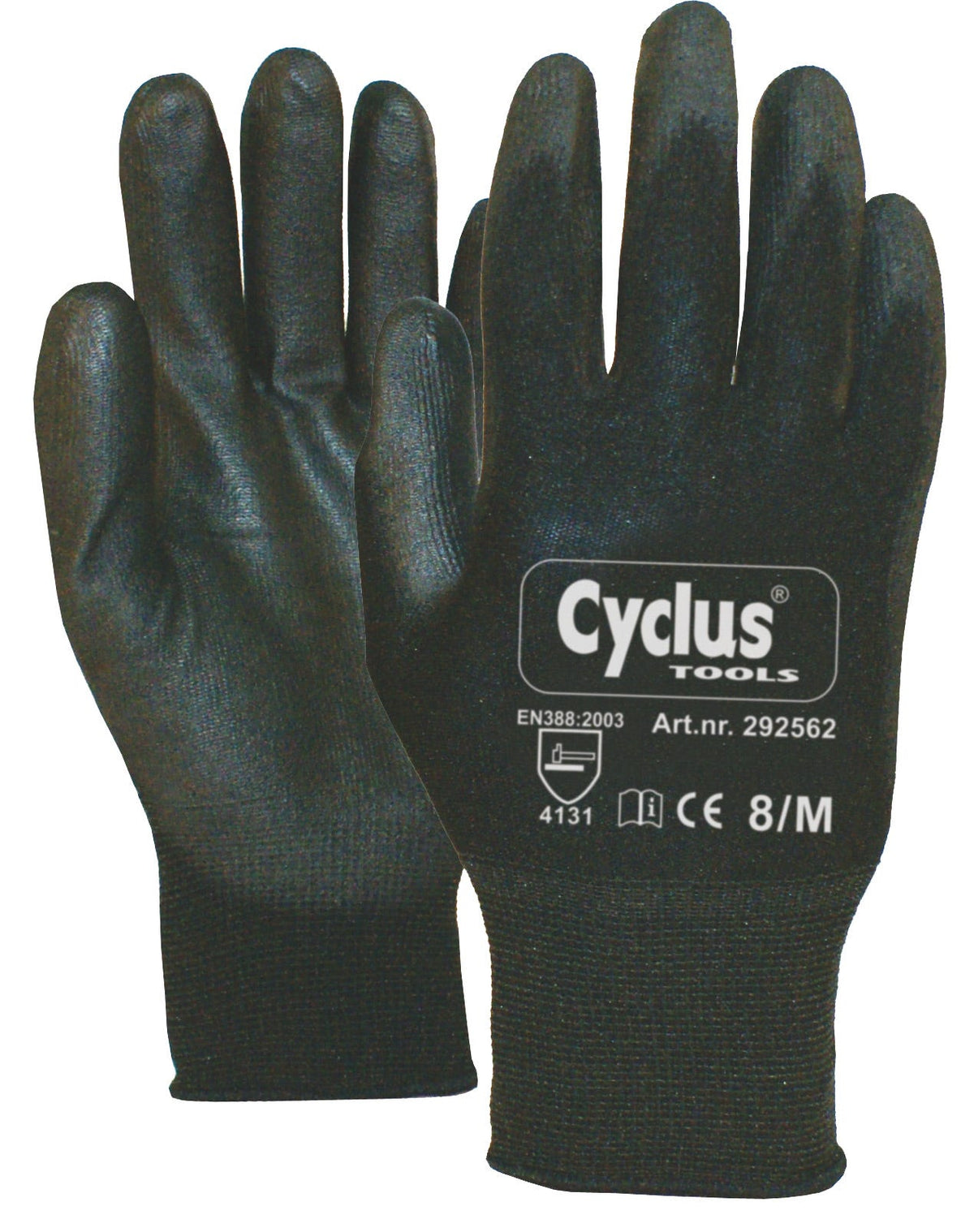 Cycplus arbejdshandsker pu-flex m (8) sort