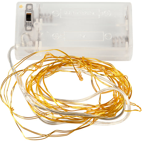 Creativ firma LED guirlande med lys, l: 3,15 m, guld, 1 stk