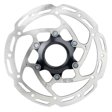 Tektro skivebremse rotor tr160-35 ø160mm, centerlock, sølv