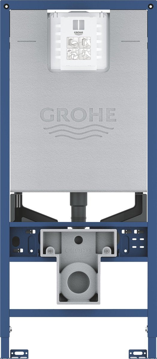 Grohe rapid SLX skjult cisterne (med monteringshøjde på 1,13m) til et vægmonteret toilet - med universalcisterne, flowmanager, stikdåse og uden afløbsrør - 39597000