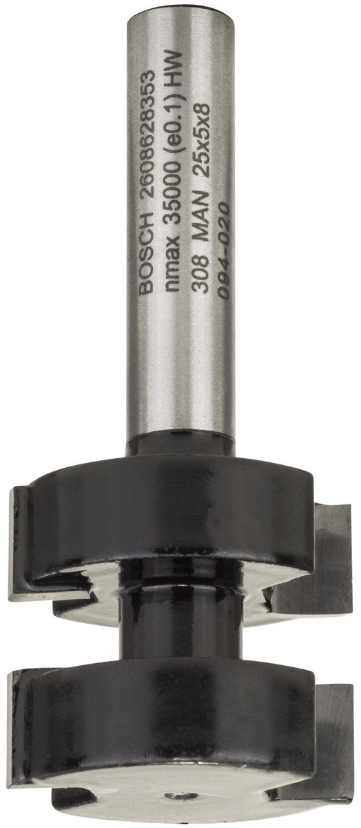 Bosch - messingfræsere 8 mm, d1 25 mm, l 5 mm, g 58 mm