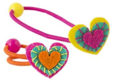 Adgang: haarelastiek hearts 2 ass (8 st)