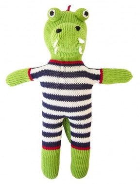 Krammestrikket krokodille sam 36 cm