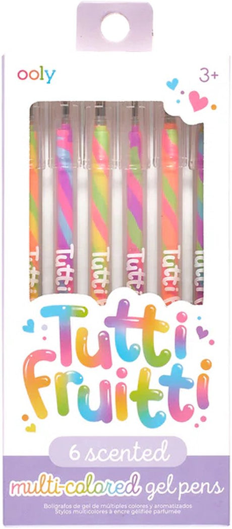 Ooly - tutti fruitti - 6 gelpenne med frugtduft