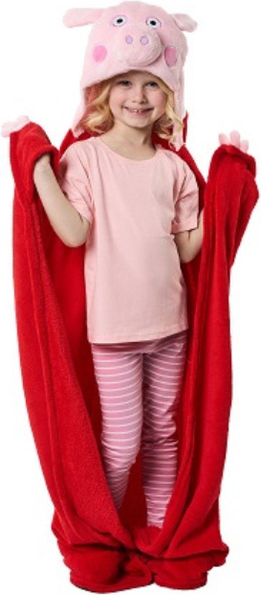 Peppa pig fleece tæppe 3d