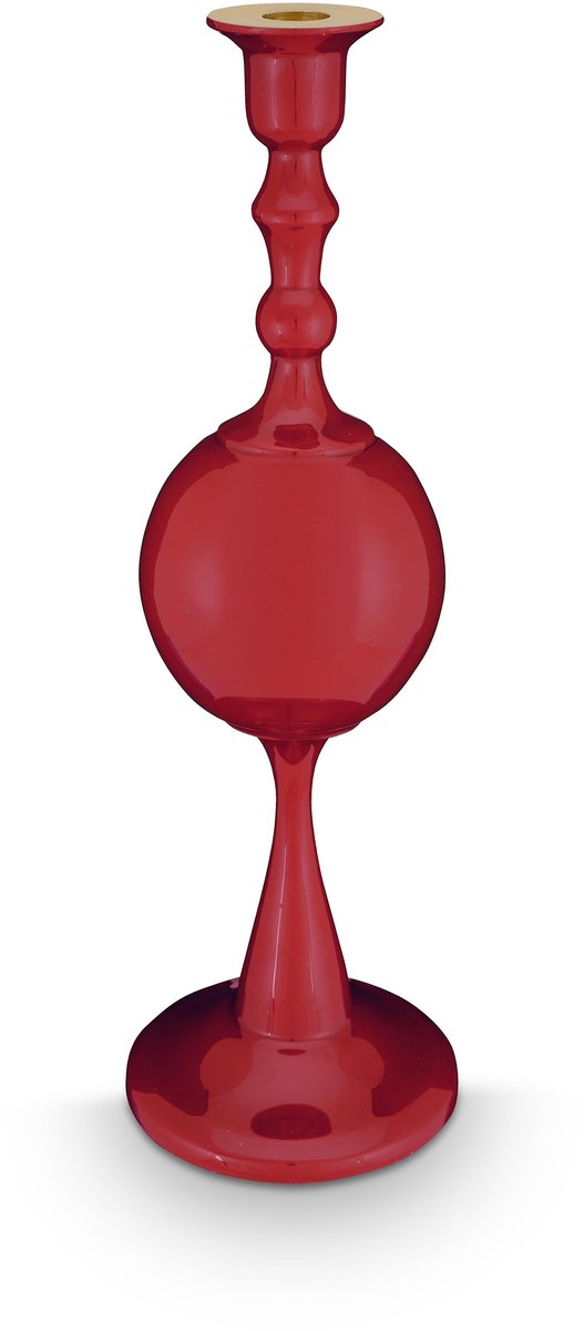 Pip studio - love birds sphere - kandelaar - aluminium - donkerrood - 37 cm