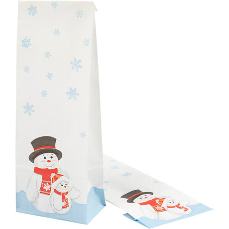 Creativ firma papirpose med julemotiv, 100 stk.
