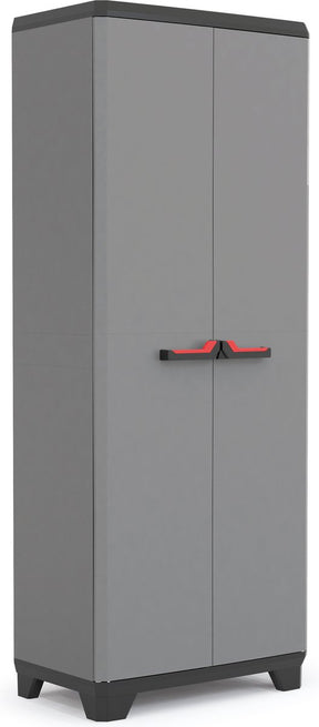 Keter stilo højskab - 3 hylder - 68x39x173 cm - mørkegrå sort