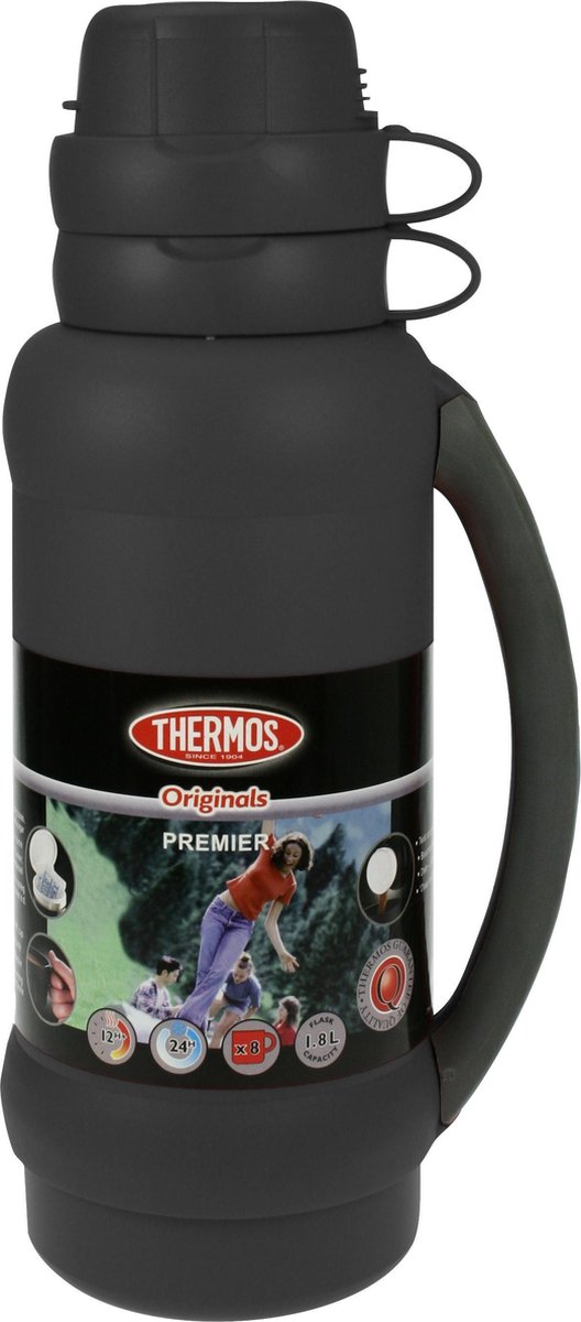 Thermos premier isoleret flaske - 1l8 - sort