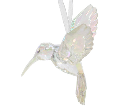 Decoris julevedhæng kolibri plast 10cm iris