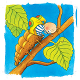 Goki-puslespil: sommerfugl 20x20x1,5 cm, 4 lag, 44-delt, træ, 3+