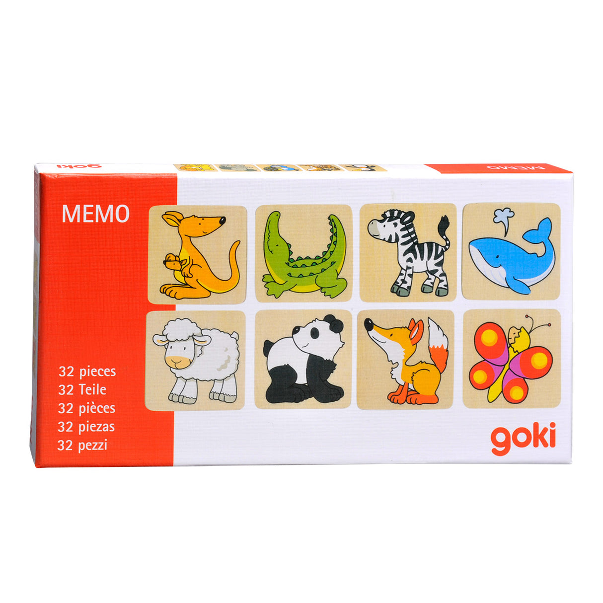 Goki træ memo dyr, 32 stk.