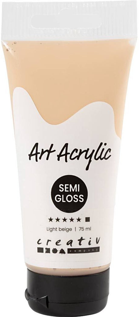 Pigment kunst akrylmaling - pastel koral - gennemsigtig - - 75 ml