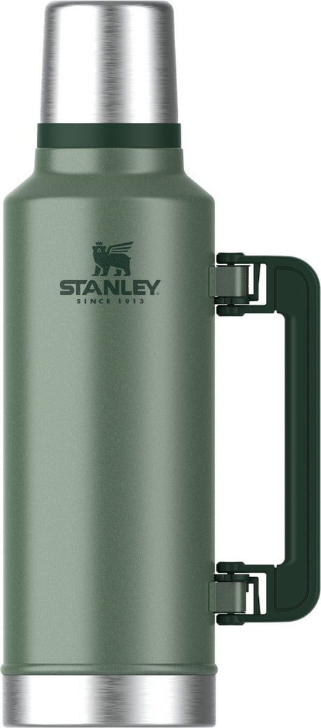Stanley klassiske legendariske termokande 1,9 l - holder varm i 45 timer, kold i 2 dage - tåler opvaskemaskine - termokande i rustfrit stål - lækagesikker - hammertone grøn