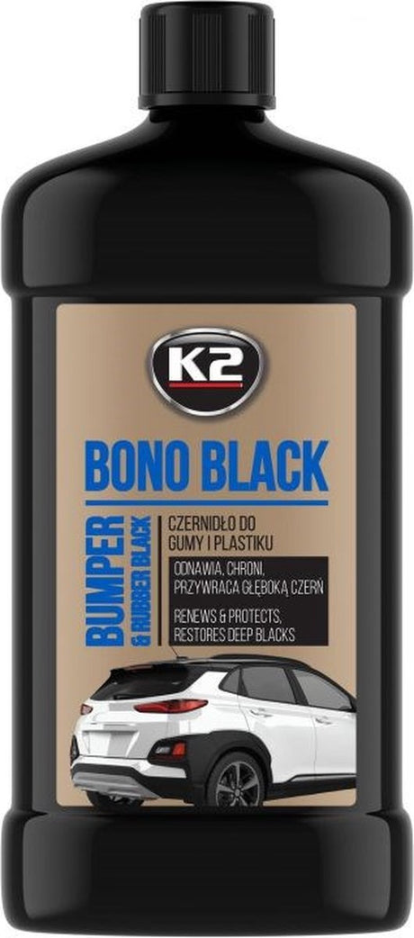 K2 bono sort - plastik og gummi farvegenopretter - 500ml