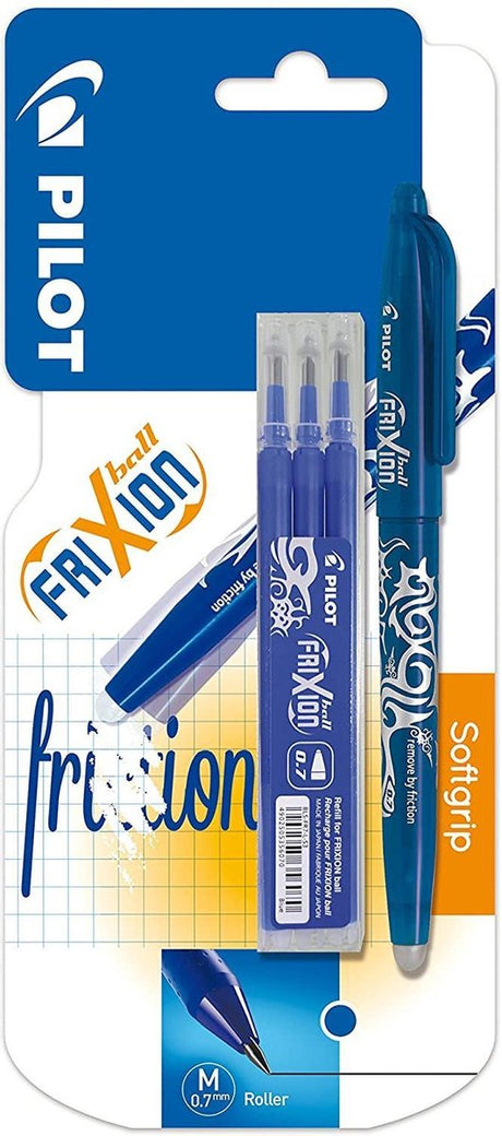 Pilotrulle friksionskugle blå + 3 refills 0,7