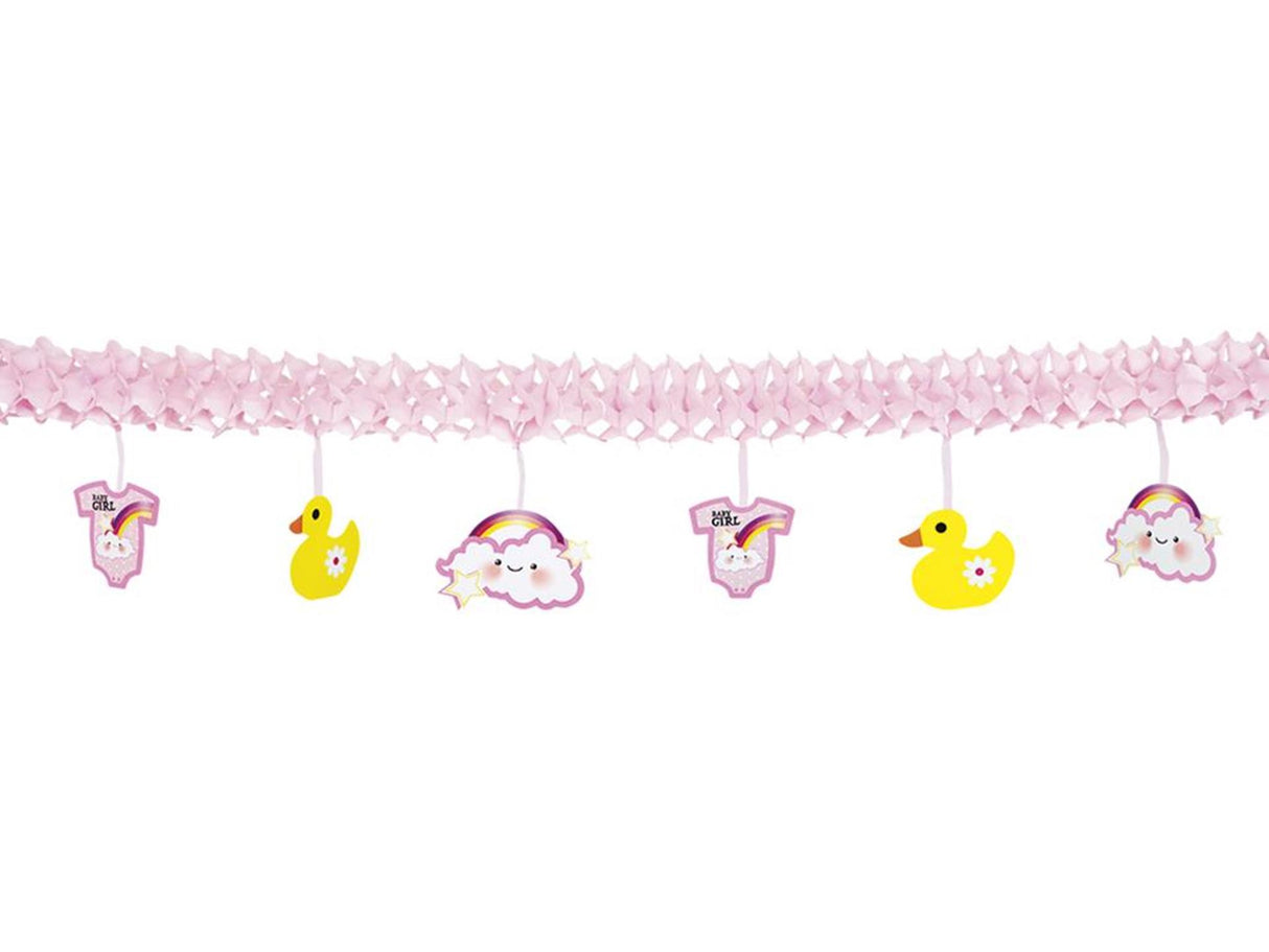 Boland papirguirlande babypige 4mtr