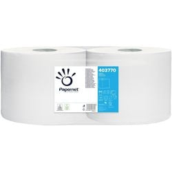 Rensepapir papirnet 403770 cellulose 2-lags hvid pakke 2 stk