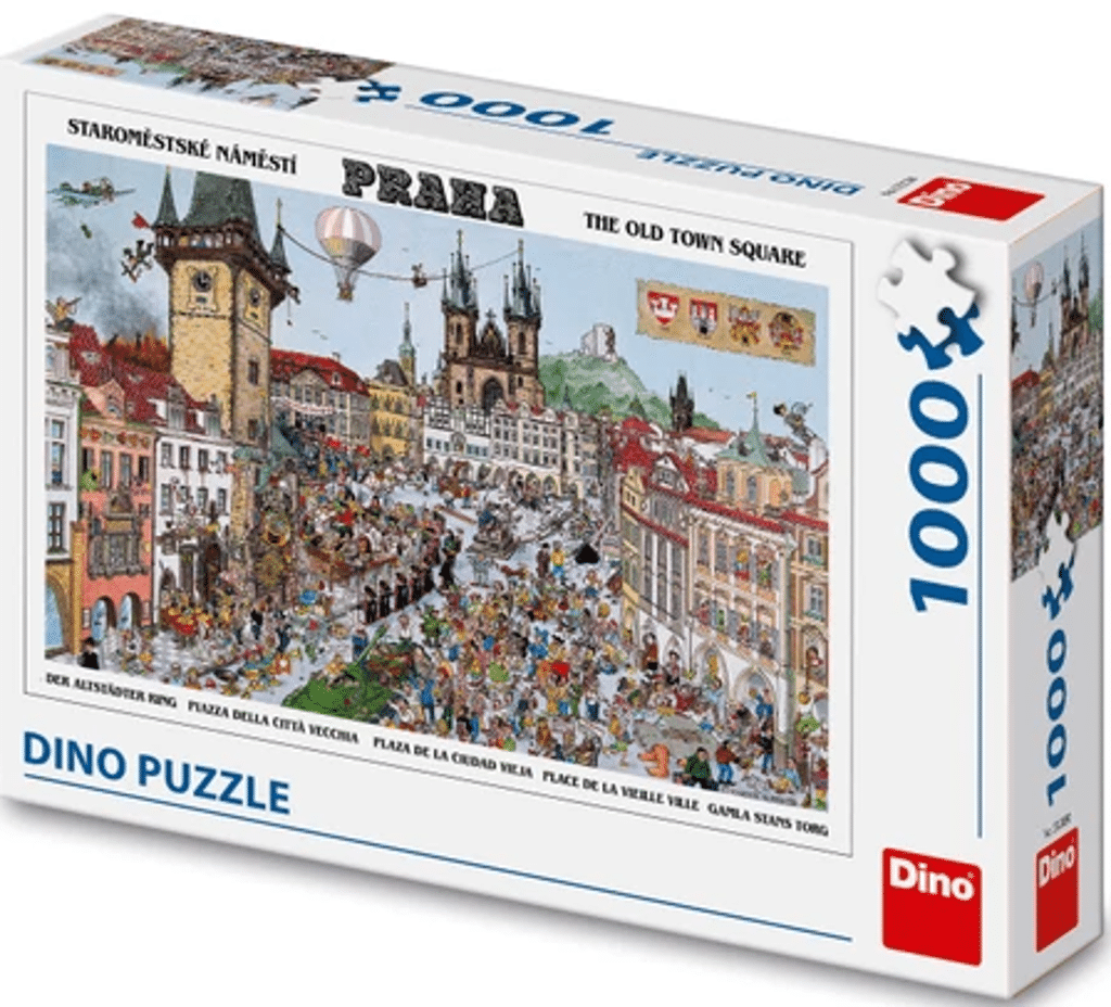 Dinotoys dino-puslespil i Prags centrum - 1000 brikker