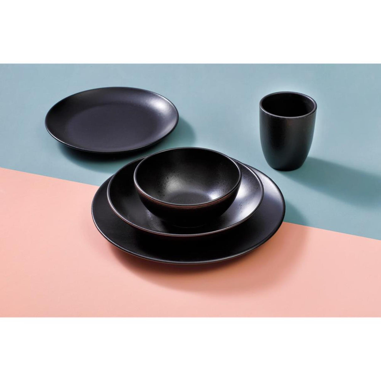 Mammoet moon dyb tallerken 21,5cm sort 6 stk