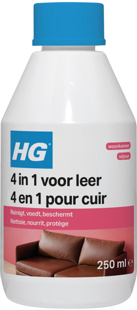 Hg 4 i 1 til læder | renser, nærer, beskytter og vedligeholder læder 250ml