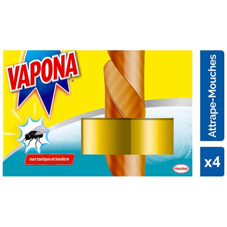 Vapona 1061627 - fluesnappere 4 stk | 12 stk